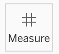 The Measure shelf on the Marks card